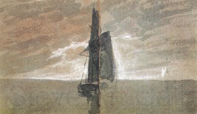 Joseph Mallord William Turner Sailing vessel at sea (mk31)